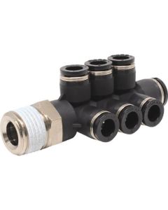 Tube Fitting Twin Triple Run Tee