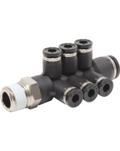 Tube Fitting Twin Triple Run Tee