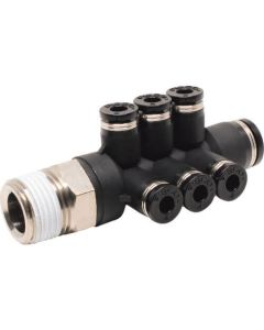 Tube Fitting Twin Triple Run Tee 10อัน