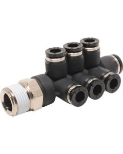 Tube Fitting Twin Triple Run Tee 10อัน