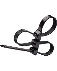 Pan-Ty Triple Loop Cable Tie-Weather Resistant Nylon 6.6-Black ถุงละ 100เส้น