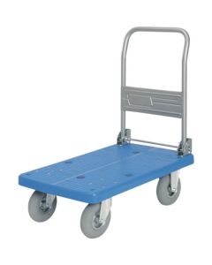 Resin Deck with Foldable Handle&Pneumatic Caster Wheels