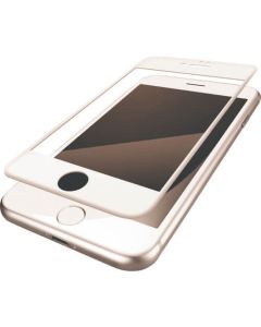 ฟิล์ม iPhone8 เต็มฝา กันรอยนิ้วมือ กันแสงสะท้อน สีขาว