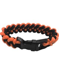 สร้อยข้อมือ Paramate 4 มม. x 2.9 ม. สีส้ม/ดำ พร้อมตัวล็อคพลาสติก