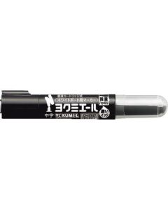ปากกาไวท์บอร์ด <Yokumieru> (ชนิดตลับของเหลวโดยตรง) ตัวอักษรกลางสีดำ
