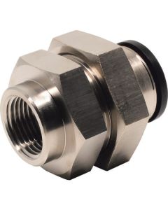 Tube Fitting Bulkhead Female Straight 10อัน
