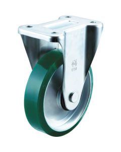 Plate Type Caster PM Series (pressed urethane wheel)  Fixed