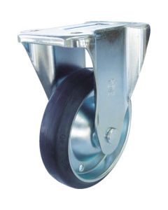 Plate Type Caster PM Series (pressed rubber wheel)
