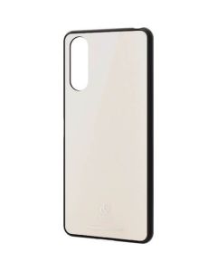 เคสกระจกไฮบริด Xperia 10 II ด้านหลังสีขาว