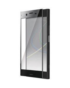 ฟิล์มกระจกเต็มจอสำหรับ Xperia XZ1 พร้อมกรอบสีดำ