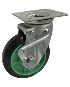 Stainless Caster (Rubber Wheel) 1อัน