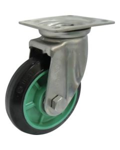 Stainless Caster (Rubber Wheel) 1อัน