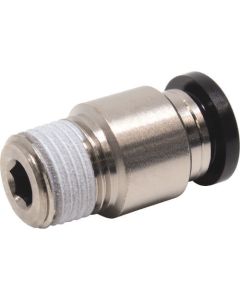 Tube Fitting Straight with Hexagonal Hole