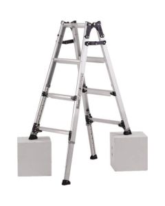 Aluminum Adjustable Leg Stepladder