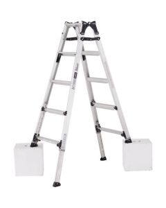 Aluminum Adjustable Leg Stepladder