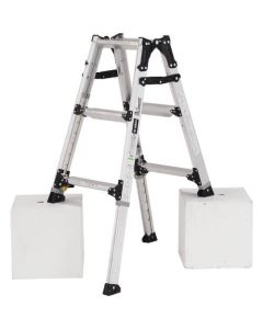 Aluminum Adjustable Leg Stepladder