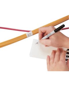 Blank Self-Laminating Write-On Cable Marker Books