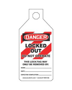 LOCKOUT TAB TAG