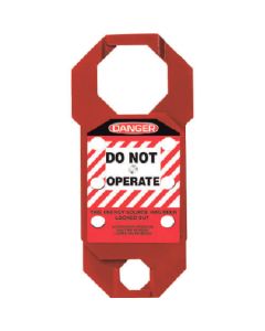 LOCKOUT DBL-CROSS ALUM HASP