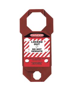 LOCKOUT DBL-CROSS ALUM HASP