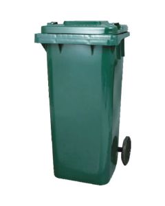 PLASTIC TRASH CAN 120L GREEN