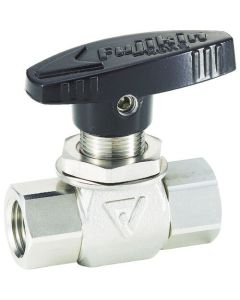 Stainless Steel 4.90MPa Screwed type Ball Valve with Panel Nut