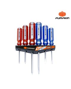 PUMPKIN 17205 ไขควงชุดFRANKEN CRV 6ตัว/ชุดพร้อมที่แขวนเก็บ 6pcs/pack 6FK-SET