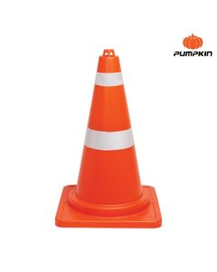 PUMPKIN 20537-F กรวยจราจรชนิด 2 แถบ 50 ซม.