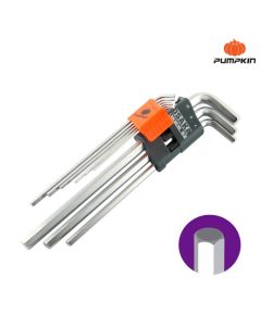 PUMPKIN 28502 หกเหลี่ยมโอซาก้าS2ยาวพิเศษ 9 ตัว/ชุด PTT-HK9XL