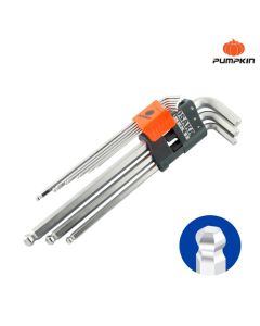 PUMPKIN 28503 หกเหลี่ยมโอซาก้าS2บอลยาวพิเศษ 9 ตัว/ชุด PTT-HKB9XL