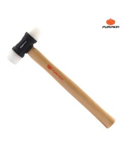 PUMPKIN 29158 ค้อนหัวพลาสติกด้ามไม้หัวขาว32mm