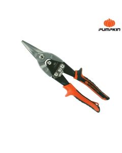 PUMPKIN 29524 กรรไกรตัดเหล็กแผ่นปากตรง10"Cr-Mo(ส้ม)PTT-AVA10S