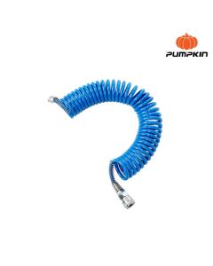 PUMPKIN 31484 สายลมขดสปริง+coupler 6M รุ่นAPOLLO สีน้ำเงิน5*8