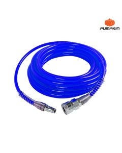 PUMPKIN 31489 สายลมแบบตรง+coupler 15M รุ่นAPOLLO สีน้ำเงิน5*8