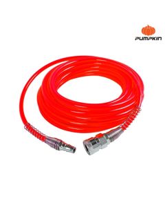 PUMPKIN 31496 สายลมแบบตรง+coupler 15M รุ่นAPOLLO สีแดง5*8