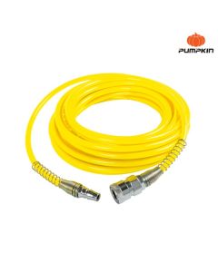 PUMPKIN 31503 สายลมแบบตรง+coupler 15M รุ่นAPOLLO สีเหลือง5*8