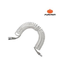 PUMPKIN 31519 สายลมขดสปริง+coupler 6M รุ่นAPOLLO สีใส5*8