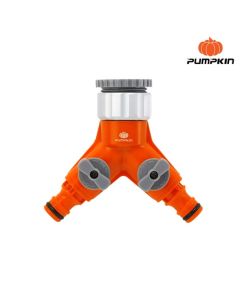 PUMPKIN 42285 วาวล์ก๊อกน้ำ 2ทาง อลูมิเนียม ปรับ360องศา พร้อมข้อต่อ3/4"-1" PTT-2WAT