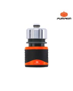 PUMPKIN 42287 ข้อต่อสายยางอลูมิเนียม มีวาล์ว แบบหุ้มยาง 1/2"- 5/8" PTT-ACTPR1258V