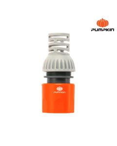 PUMPKIN 42291 ข้อต่อสายยาง มีวาล์ว แบบป้องกันสายหัก 1/2"-5/8" PTT-HCN1258VP