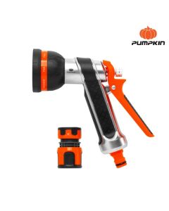 PUMPKIN 42301 ชุดปืนฉีดน้ำอลูมิเนียม 8 ฟังก์ชั่น พร้อมข้อต่อสายยาง 1/2"-5/8" PTT-8AWPC1258