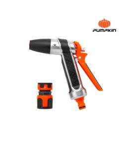 PUMPKIN 42303 ชุดปืนฉีดน้ำอลูมิเนียม 2 ฟังก์ชั่น พร้อมข้อต่อสายยาง 1/2"-5/8" PTT-2AWPC1258