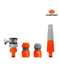 PUMPKIN 42304 ชุดหัวฉีดน้ำ พร้อมข้อต่อ 4 ชิ้น รุ่นยอดนิยม 1/2"-5/8" PTT-2ADN-S