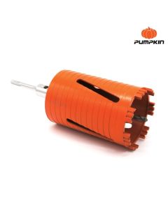PUMPKIN 44327 Xtreme โฮลซอกระบอกหัวเพชรเจาะผนังปูน 102mm SDS Plus PTT-DCB102