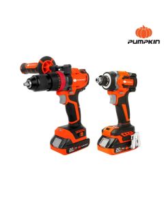 PUMPKIN 50295 INFINITY POWER 20V ชุดสว่านกระแทกและไขควงกระแทกไร้สาย ไร้แปรงถ่าน 20V Li-ion INF-IMDID-422CK