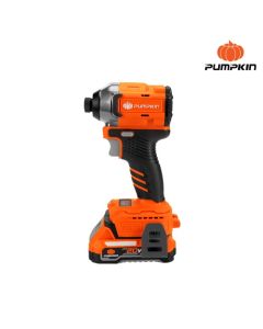 PUMPKIN 50399 INFINITY POWER 20V สว่านไขควงกระแทกไร้สาย 1/4นิ้ว Compact ไร้แปรงถ่าน 20V Li-ion INF-14IDCB-202K-X20