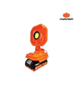 PUMPKIN 50610 INFINITY POWER 20V พัดลม 5 นิ้ว พร้อมไฟส่องสว่าง แบบพับเก็บได้ INF-50FL2