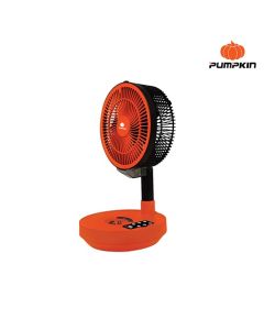 PUMPKIN 50688 พัดลม 10" ส่ายหัว แบบยืดขาตั้ง พกพาพร้อมรีโมท แบตในตัว 8V PTT-10OP