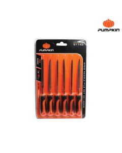 PUMPKIN 51143 ตะไบจิ๋วช่างทอง6ตัว/ชุด 3x140 PTT-6NF3140