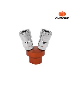 PUMPKIN 60464 ข้อต่อคอปเปอร์ 2 ตัว/ชุด แบบ V PTT-SMV